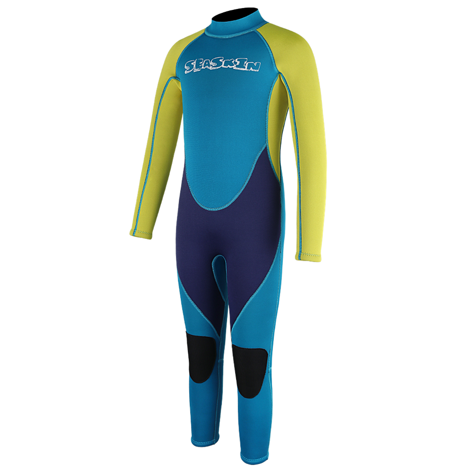 Seaskin Children 3/2mm Neopren Geri Zip Fullsuit Wetsuit