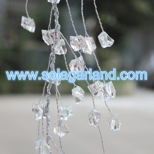 Acryl onregelmatigheid Crystal Stone Beaded Wire Garland