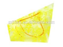 Hot stamping clear plastic flower carry bags