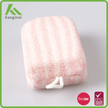 multicolor stripe bath scrub pad