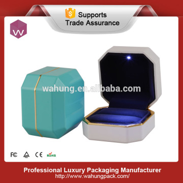 glossy finishing led ring box for proposal