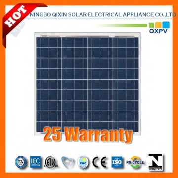 18V 55W poly solar module,solar cells 6x6