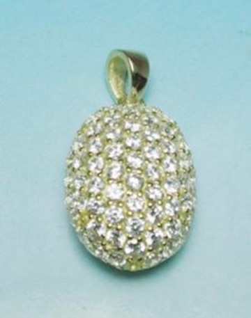 Sterling Silver Jewelry, 925 Sterling Silver Jewelry Wholesale Crystal, Gold Jewelry Sterling Silver Charm Pendant PT90032