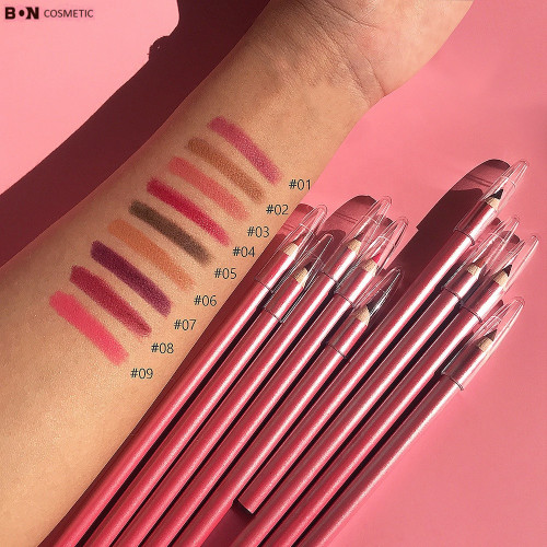 lipliner matte shimmer 12 warna merek Anda sendiri