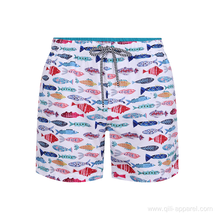 Printed Swimwear Men Swim Trunks Beach Leisure Shorts