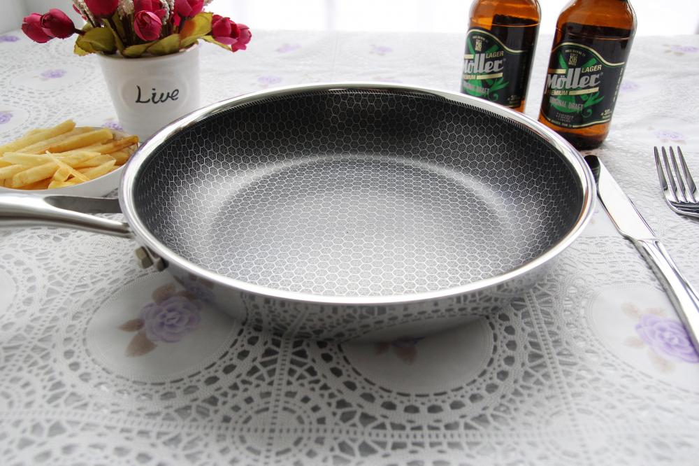 High Quality Stainless Steel Honeycomb Nonstick Pan