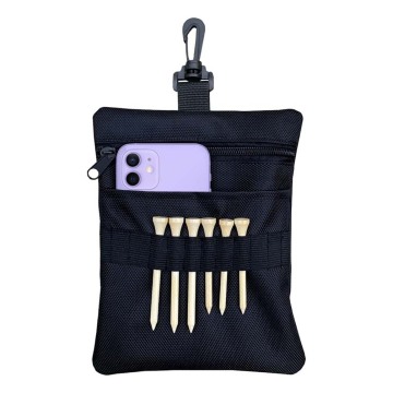 High Quality Golf Tee Pouch Bag - Zipper Golf Ball Bag Accessory for Men