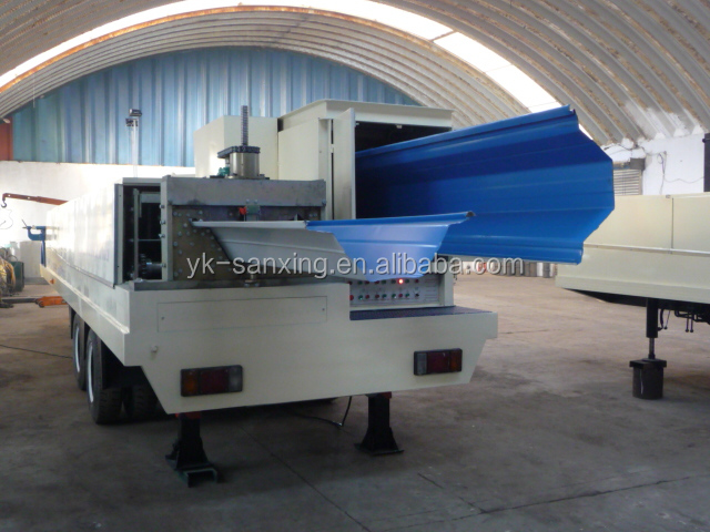 SX-ACM-1250-800 k q span arch steel sheet/panel PPGI workshop roof making machine