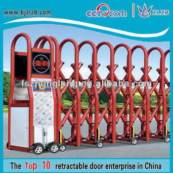 Automatic retractable driveway gate for Large Building