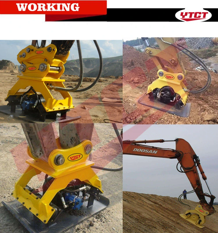 Ytct Excavator Hydraulic Vibratory Compactor Plate Machine