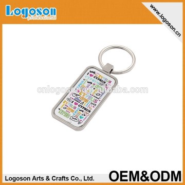 Logoson rectangle I love rectangle cyprus key chain