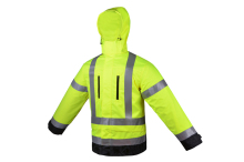 Fluorescent Yellow Construction Hi Vis Jacket