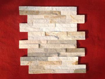 Honey gold thinner stacked stones for outside wall