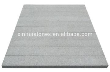 micro hole bush-hammered volcanic gray stone