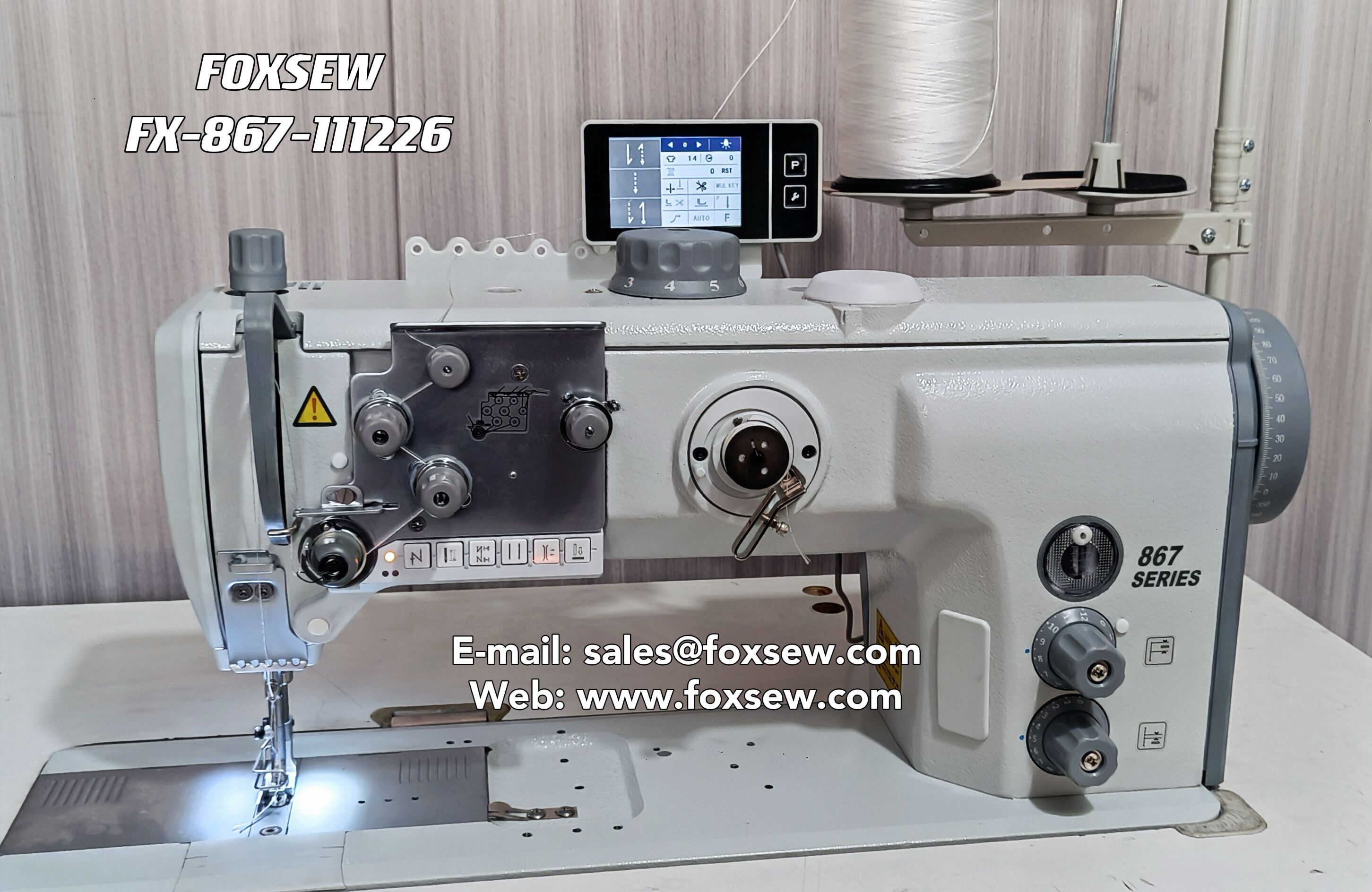 Durkopp Adler 867 Máy may bọc da hạng nặng cổ điển Foxsew FX-867-121226 -9 Durkopp Adler 867 Classic Heavy Duty Leather Upholstery Sewing Machine FOXSEW FX-867-121226 -9