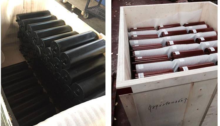 4 inch Mining equipment conveyor return idler roller impact roller