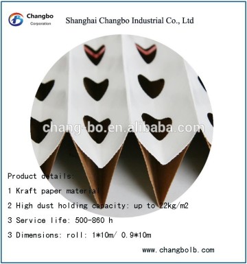 Paint booth filter paper/overspray filter paper factory