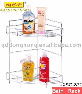 2 tiers chrome wire bath rack