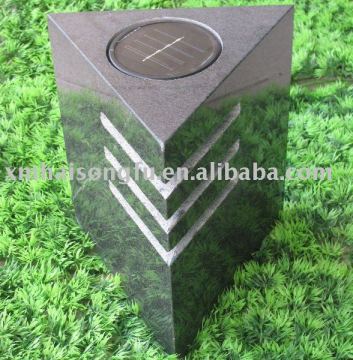 sun energy stone lamp,solar lamp in stone,rock solar lamp