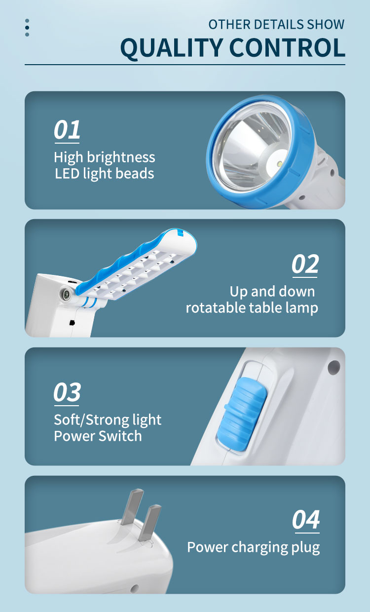 LED Rechargeable Flashlight with SMD Side Desk Lamp Function-9152-detail-4 LED Rechargeable Flashlight with SMD Side Desk Lamp Function-9152-detail-4