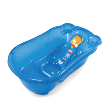 H8309 Grande baignoire pour bébé transparente avec bain injecté