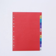 Plastic Loose-leaf Index Divider for A4 File Binder