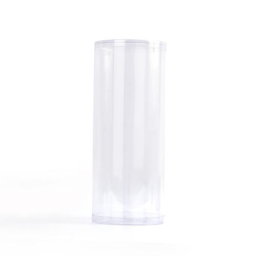 Plastplast PVC PET PP anpassad, klar, rund cylinderrörförpackning
