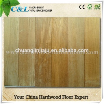 Unfinished natural color Burmese Teak Hardwood Flooring