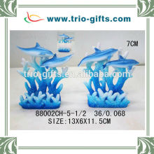 polyresin dolphin card holder
