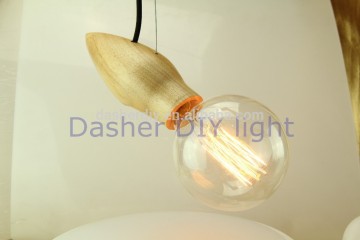 restaurant decorative light pendant wood pendant light