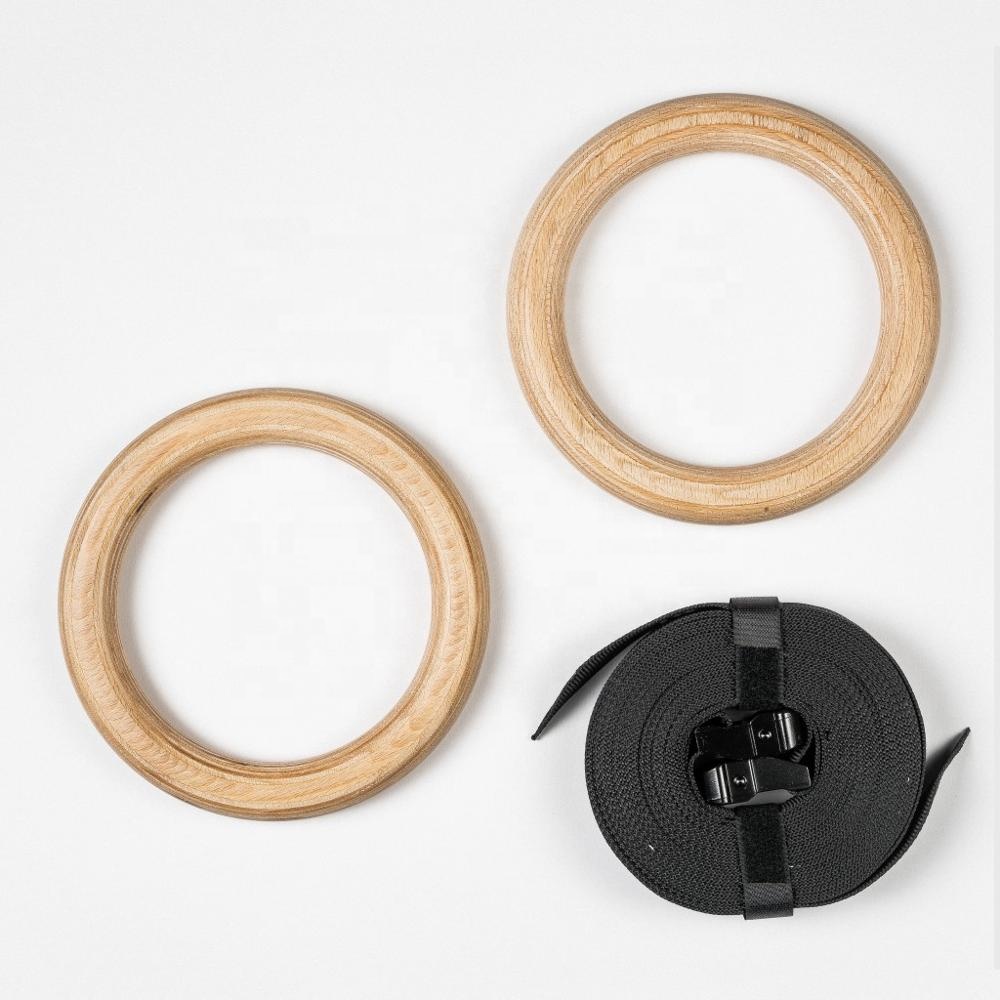 High quality training wooden gym ring