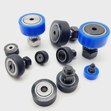 High speed flat urethane coated follower roller bearing