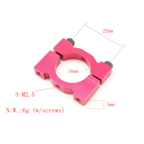 Ø16 mm Clamp per tubo in fibra di carbonio