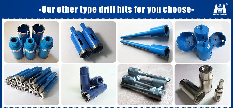 High Drilling Speed Diamond Crowns For Wet Drilling Holes