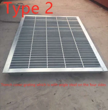 Customized Floor Grating Drainage Channel Stainless Steel Grating Trench Drain Cover Grate