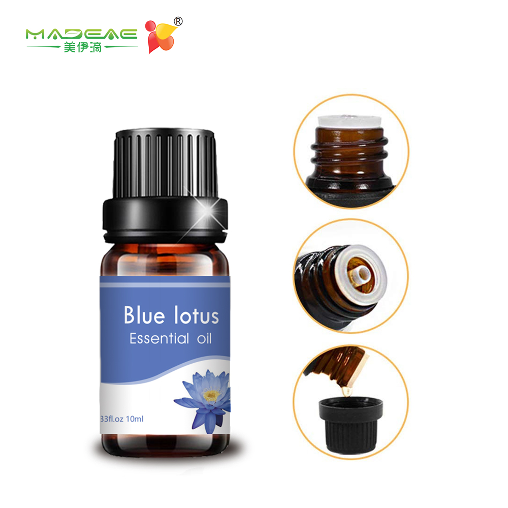 Bulk Bulk Pure Natural 10ml de qualidade azul de lótus azul de alta qualidade