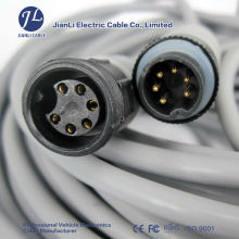 waeco grey plasctic thread 6-pole female plug for video cable