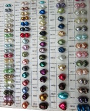 Threaded Glass Beads (irregular-shaped beads)