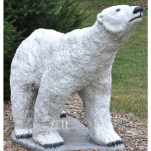 Hot Sale Life Size fiberglass white polar bear statue