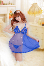 SG25 Multicolor transparent sexy underwear sexy suspenders sunflowers flowers sexy black pajamas