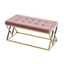 New Luxury Velvet Bench and Chinese Stool Living Room Footstool Collection