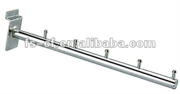 chrome metal supermarket slatwall hook