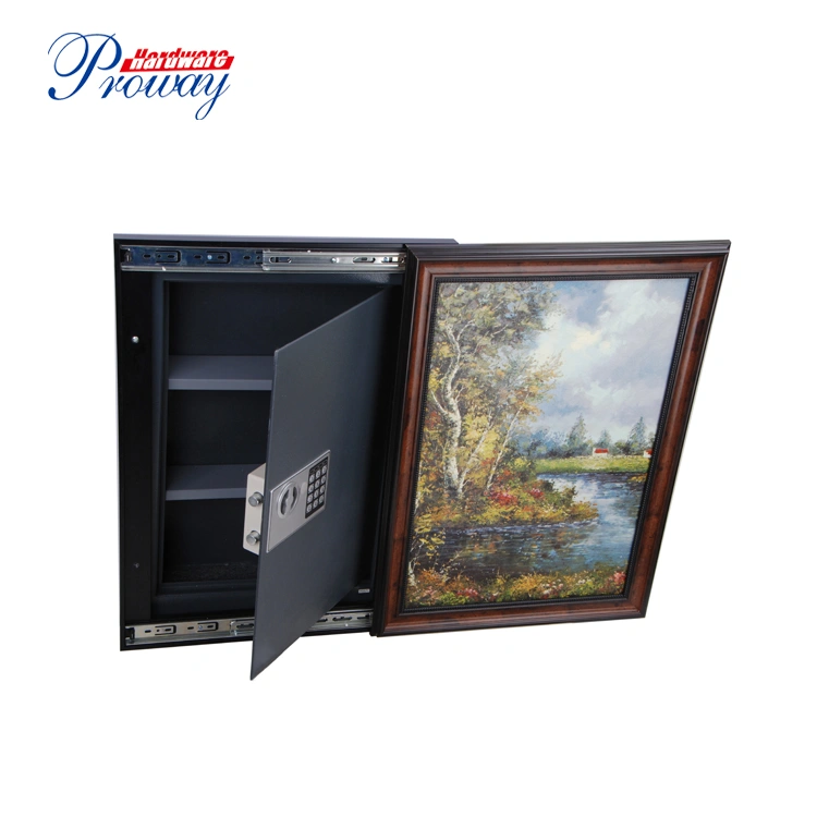 Hot Sale Solid Steel Electronic Security Equipment Hidden Digital Wall Mounted Safe with Picture Frame for Office or Home