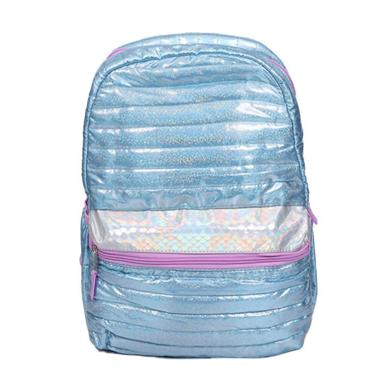 Customize Pink Special Quilted Puffer Backpack school bags for girls