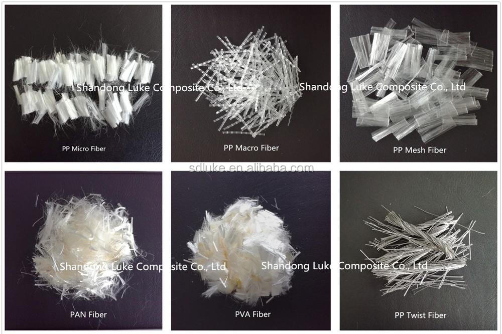 Polypropylene PP fiber mesh for concrete