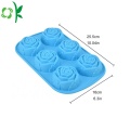 Silicone 6 cavity flower soap mold