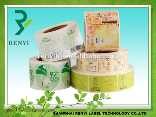 Best Price Clear PP material roll sticker labels for daily use chemical