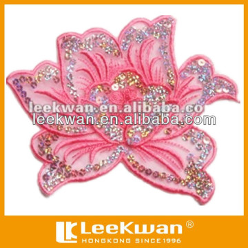 sequin embroidery motifs with flower figure