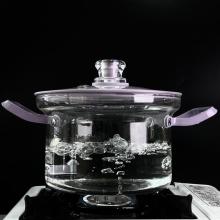 18cm Transparent Clear Pyrex Glass Cooking Pot