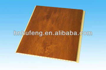 PVC ceiling panel laminated wooden color